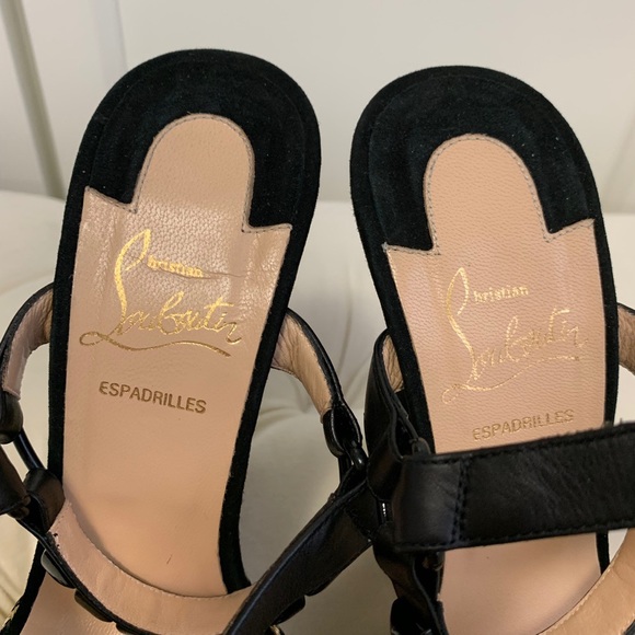 Christian Louboutin Espadrille Cataclou Wedges - Picture 2 of 5